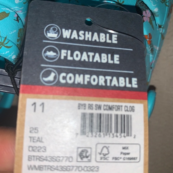 Rugged Shark Little and Big Kids Shark Week Clog Shoes, Sizes 11 - Picture 8 of 13